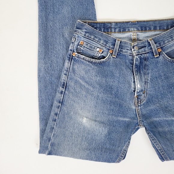 Levi's Blue Boyfriend Jeans - Picture 10 of 11